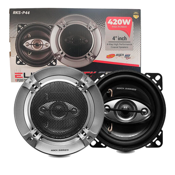 Bocinas Coaxiales Rock Series RKS-P44 120 Watts 4 Pulgadas 4 Vías - Audioshop México lo mejor en Car Audio en México -  Rock Series
